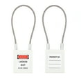 thumbnail image 5 of Uxcell Lockout Tagout Locks with Key, Loto Locks Safety Padlock Keyed Different with Lockout Tag Style 2, White, 5 of 6