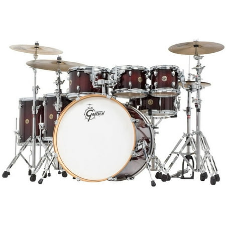 Gretsch Catalina Maple 6-Piece Shell Pack w/ FREE Additional 8" Tom - Deep Cherry Burst