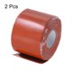 thumbnail image 3 of Cinta de silicona auto-fusionante Uxcell de 2 rollos 2" x 10 pies x 0.04" cinta de goma impermeable para reparación de fugas en tuberías y mangueras, roja, 3 of 5