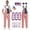 Pants Styles B, variant on American Flag Overalls Shorts for Men Women Patriotic Overalls Bib Jumpsuit, Adjustable Straps Coveralls with Pockets, Fourth of July