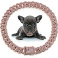 thumbnail image 2 of Dog Chain Collar Diamond Cuban Link Necklace Metal Cat Chain Pet Crystal Collar Jewelry Accessories for  Dogs Cats, 2 of 10