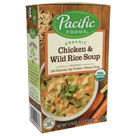 UPC 052603054737 product image for Pacific Natural Foods Soup - Chicken and Wild Rice - Case of 12 - 17.6 oz. | upcitemdb.com