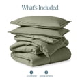 thumbnail image 6 of Bare Home Down Alternative Comforter Set - 3-Pieces - All Seasons - Queen, Sage, 6 of 8