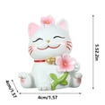thumbnail image 2 of Cute Cats Resin Ornament, Money Tree Decoration for Home and Office, Durable and Reusable, Perfect for Desk or Living Room, Decorative and Visually Pleasing – 3.9 x 2.4 x 5.2 in(Style C), 2 of 5