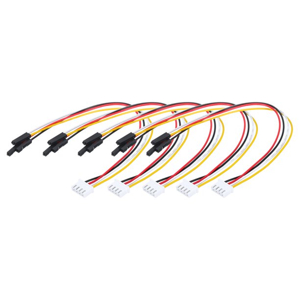 Uxcell XH hembra a hembra 4Pin cable de puente 2.54mm 20cm para proyectos electrónicos de protoboard, 5 piezas