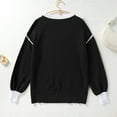 thumbnail image 5 of IDOPIP Sweatshirts for Women Crewneck Casual Pullover Tops Long Sleeve Shirts Loose Fit Tops, 5 of 8