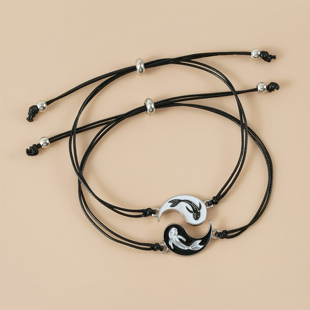 nipocaio Distance Matching Bracelets for Couples Best Friend