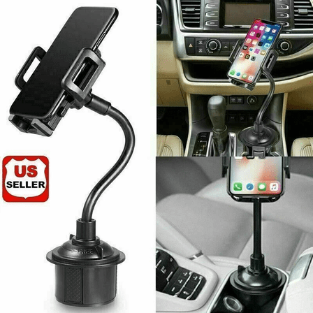 Universal Cup Holder Phone Mount for Car, Flexible Gooseneck Car Phone Holder Cradle for All Smartphones