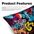 thumbnail image 2 of Graffiti Pillow Covers Sets - Decorative Pillows for Bed and Couch - Unique Patterns - Available in 16x16, 18x18, and 20x20 Inches - Set of 2 for Any Occasion, 2 of 6