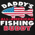 thumbnail image 3 of Instant Message - Celebrate Family - Daddy's All American Fishing Buddy - Toddler & Youth Long Sleeve Graphic T-Shirt, 3 of 6
