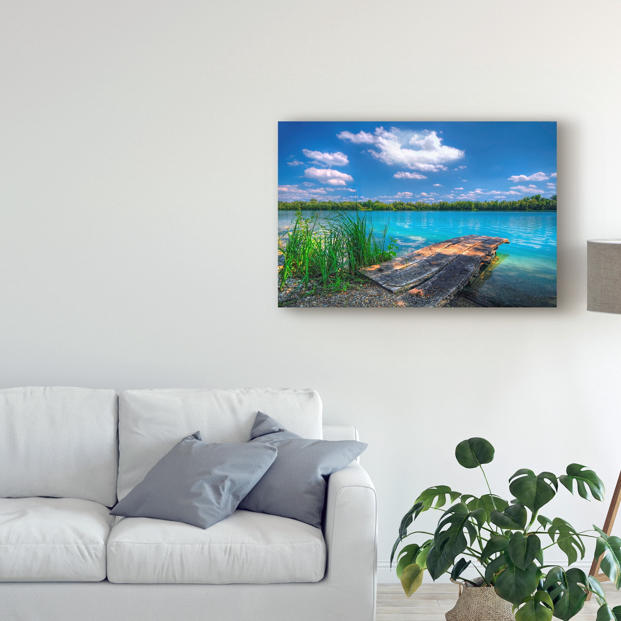 Trademark Fine Art 'Sunny Day Coastline' Canvas Art by Philippe Sainte-Laudy