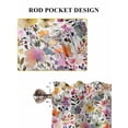 thumbnail image 6 of Spring Botanical Living Room Curtains 2 Panel, Watercolor Floral Flowers Country Vintage Cafe Window Treatment, Farmhouse Bedroom Bathroom Kitchen Curtains Drapes 104"x45", 6 of 6