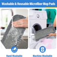thumbnail image 3 of GBAYXJ Spray Mop Replacement Heads For Or Dry Floor Cleaning And Scrubbing Reusable Washable Mops Heads Pads Compatible 3 Pack(17.7in×5.5in)(Grey*3), 3 of 4