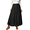 E-Black, variant on Skirts for Women Fall Chiffon Pleated A-Line Long Skirt Elastic High Waist Swing Tiered Boho Beach Floral Print Maxi Skirts