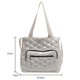 thumbnail image 3 of Bolso Acolchado Algodón Acolchado Bolsos Hombro Invierno Nailon para Mujer para Fiesta (Beige), 3 of 9