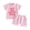 Pink, variant on First Birthday Baby Girl Outfit Gifts In My One Year Old Era 1st Birthday Infant Short Clothes + Shorts Set (Light Purple,6-12 Months)