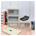 thumbnail image 6 of 4 Pack Plastic Desktop Chest of Drawers, 6 Quart Plastic Storage Drawers Organizing Bins, 6 of 7