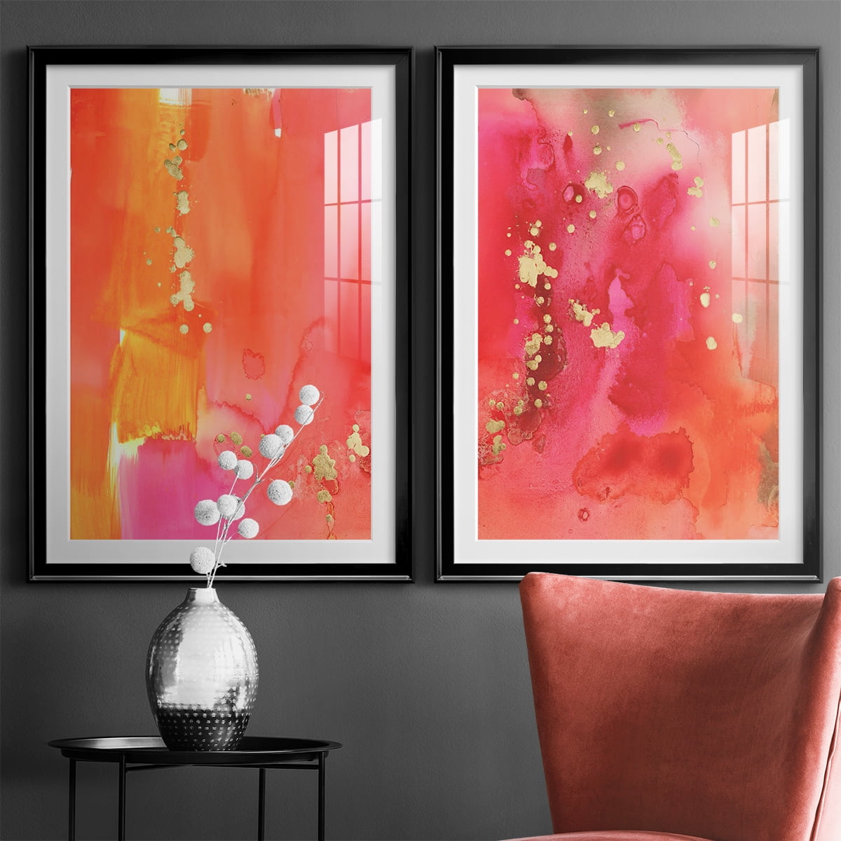 Wexford Home Mythological III Premium Framed Print, 22.5" x 30.5" - Ready to Hang, Black (Set of 2)