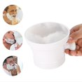 thumbnail image 3 of Cuenco de plástico para jabón de afeitar, cuenco para crema y jabón de afeitar, cuenco para afeitar para hombres (blanco), 3 of 5