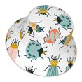 thumbnail image 3 of Kll Colorful Insects Bucket Hat For Women Men Packable Travel Beach Sun Hat Outdoor Rave Accessories Reflective Fisherman Cap, 3 of 9