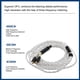 thumbnail image 4 of Cable Para Auriculares, Cobre Plateado De 3,5 Mm A MMCX Cable Para Auriculares De Sonido Sin Pérdidas Para Tabletas, 4 of 7