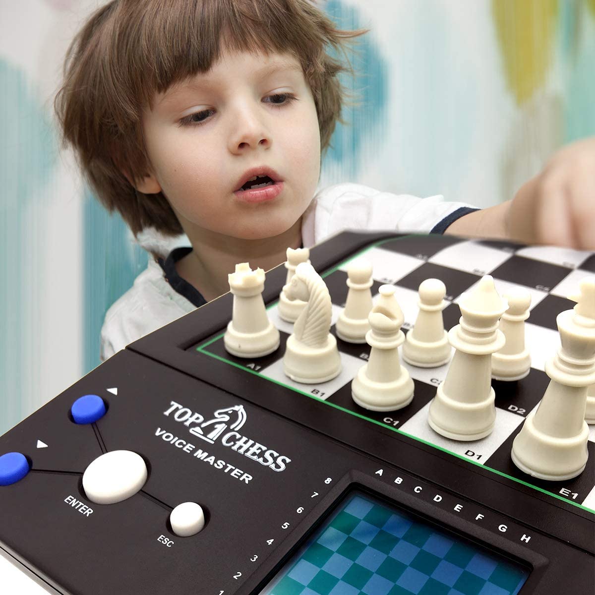 Top 1 Chess Electronic Chess Set | Chess Sets for Adults | Chess Set for Kids | Voice Chess Computer Teaching System | Chess Strategy Beginners Improving | Large Screen Learning Chess Set Board Game - image 2 of 7