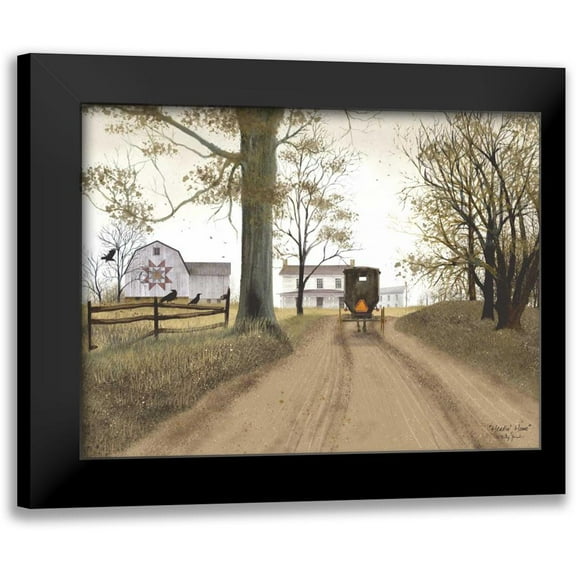 Jacobs, Billy 24x19 Black Modern Framed Museum Art Print Titled - Headin Home