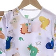 thumbnail image 4 of KPOPLK Kids Girls Pajamas 1T 2T 3T 4T 5T Cotton Long Sleeve Crewneck Sleepwear Toddler Girls Pjs Sets(4-5 Years,White), 4 of 5