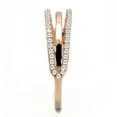 thumbnail image 4 of TS587 - Rose Gold 925 Sterling Silver Ring with AAA Grade CZ in Clear, 4 of 5