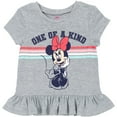 thumbnail image 3 of Disney Minnie Mouse Toddler Girls Peplum T-Shirts and Bike Shorts Infant to Big Kid, 3 of 5