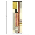 thumbnail image 2 of Casavani Hand Tufted Cotton Dhurrie Brown Block Printed Rug Yellow Kitchen Carpet Woven Patio Rug 3x5 feet, 2 of 7