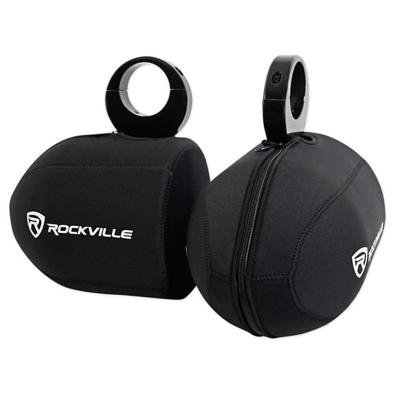 Pair Rockville RWBC80 Neoprene Covers For 8" Marine Wakeboard Tower Speakers