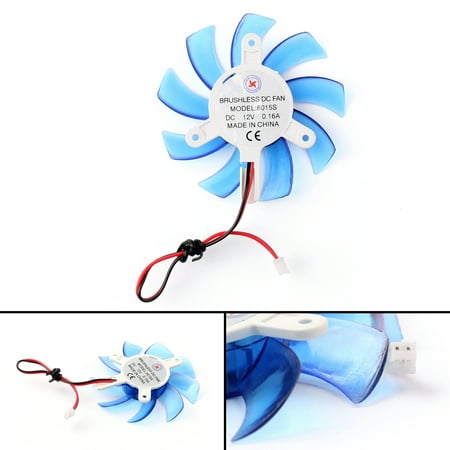 Areyourshop 4PCS 80mm 2 Pin Graphics Card Heatsink Sleeve Bearing Cooling Fan Computer (Best External Graphics Card For Gaming)