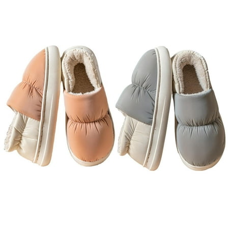 

Women s Warm Winter Slippers | Slip-on House Slippers | Women s Slippers Faux Fur Lining House Shoes Indoor & Outdoor Winter Gifts