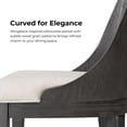 thumbnail image 4 of Furniture of America Cheri Bentwood Solid Wood Side Chairs, Set of 2, Ash Gray, 4 of 16