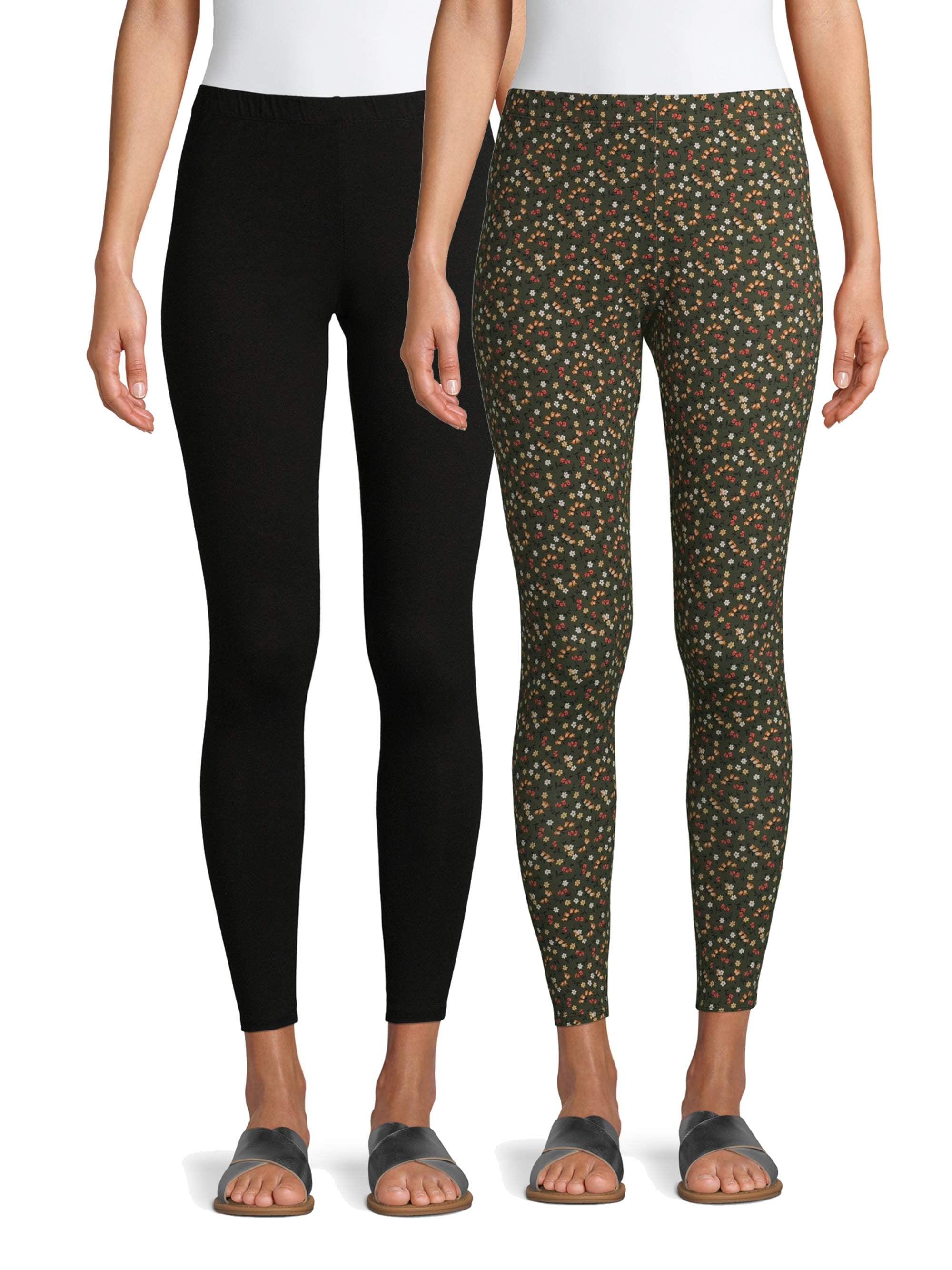 No Boundaries Juniors Ankle Leggings, 2Pack