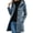 Blue, variant on Fall Jackets for Women Long Sleeve Hooded Lightweight Trench Coats Button Down Winter Fall Work 2026 Long Jackets with Pockets Wine S