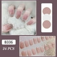thumbnail image 1 of 24Pcs Brillant Doux Rose Faux Clou Paillettes Portable Faux Clou pour les Femmes Colle, 1 of 8