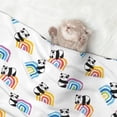 thumbnail image 2 of Pofeuu Panda And Rainbow Print Puppy Blanket,Dog Blankets,Pet Blanket Cozy Cat Blankets for Indoor Cats, Fuzzy Pet Blanket for Kitten Doggy Dog Blankets-Large, 2 of 8