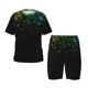 thumbnail image 1 of Fotbe Night Rainbow Sparkles Pijama Estampada de 2 Piezas para Niños – Ropa de Dormir de Manga Corta Cómoda para Niños y Niñas, Camiseta y Shorts de Algodón-Medium, 1 of 6