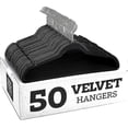 thumbnail image 1 of Non-slip Velvet Hangers - Suit Hangers (10-pack) galvanized hook green, 1 of 4