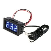 Digital 12V Led Temperature Monitoring Thermometer Meter W/ Temp Probe