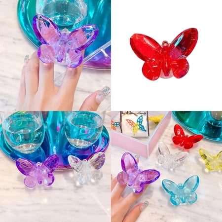1pc Crystal Butterfly PopSockets Phone Grip With Expanding Kickstand Pop Socket For Phone.