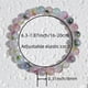 thumbnail image 4 of Pulsera de cristal colorida con turmalina natural, pulsera con cuentas de piedra natural, pulsera elástica para ansiedad y estrés, 4 of 6