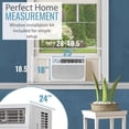 thumbnail image 3 of Keystone Climatiseur de Fenêtre/mur 15 100 BTU 115V avec Télécommande LCD, Blanc, 3 of 9