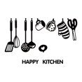 thumbnail image 3 of Adhesivos de pared Happy Kitchen, utensilios de cocina, 30 x 60 cm, PVC, 3 of 4