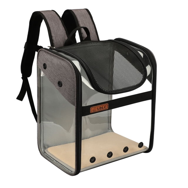 TopLLC Transparent Visible Pet Backpack Pet Small Dogs Outdoor Travel Bag Carry