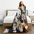 thumbnail image 5 of Blanket Paul Wesley Soft and Comfortable Warm Fleece Throw Blankets Gift for Room Sofa Office Bed car Camp Couch Decoration Cozy Plush Beach Blankets All Season, 5 of 5