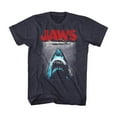 thumbnail image 2 of Jaws Red Logo Navy Heather Adult T-Shirt, 2 of 2
