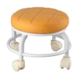 thumbnail image 2 of Ottoman Roulant, Tabouret à Roulettes Imperméable Doux Haute Densité pour Bureau, 2 of 8